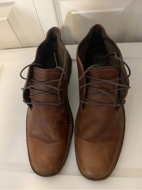 Johnston & Murphy Mens Sz 13M Red Brown Leather Chukka Desert Boot Shoes